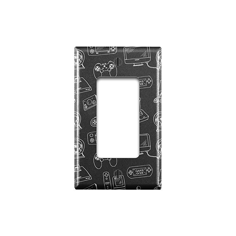 Single Gang Rocker (Decora/GFCI Device) Decorative Switch Wall Plate Cover