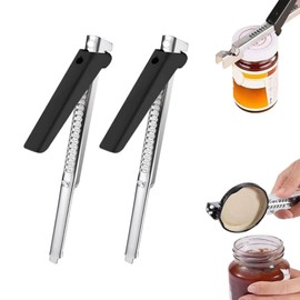 Pack of 2 Arthritis Jar Opener, Effortless Arthritis Jar Opener, Manual Can Opener, Non-Slip Bottle Opener for Seniors, for Family, Picnic, Seniors, Multifunctional Lid Opener