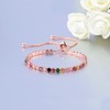 CiNily Adjustable Tennis Bracelets for Women Rainobw Cubic Zirconia Bracelet