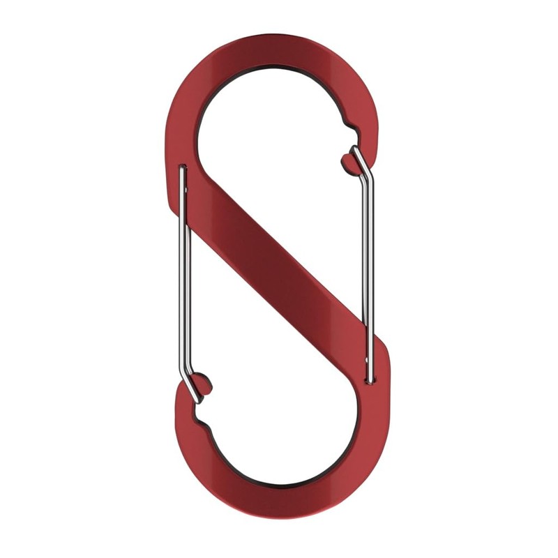 Aluminium S-Shaped Carabiner Hooks, 88mm x 40mm, Lightweight for Camping