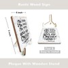 Inspirational Wood Sign Rustic Desk Decor Decorative Positive Christian Religious
