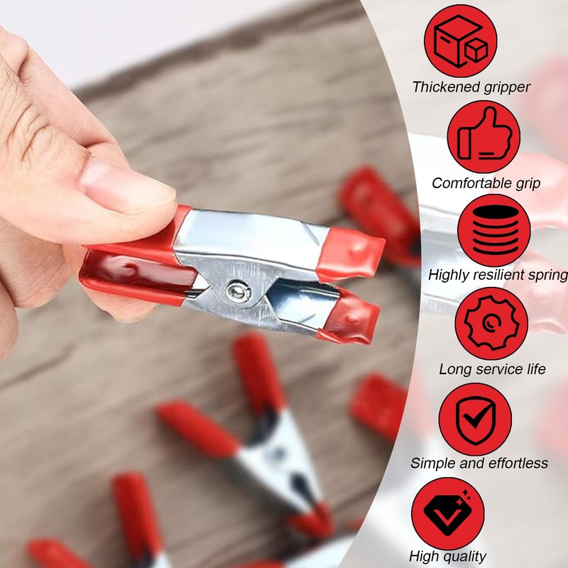 Small Metal Spring Clamps SOALENBDVersatile Spring Clamps Set – Durable,