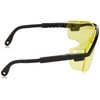 Honeywell Home Amber Safety Glasses, Scratch-Resistant, Half-Frame, Amber/Black (S145)