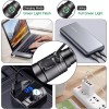 cosmoing Green LED flashlight Rechargeable, IP65 Waterproof Torch (Battery NOT