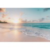 Leowefowa 10x8ft Sea Beach Backdrop Seaside Beach Sunrise Sea Wave