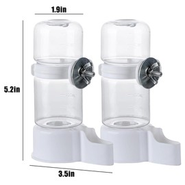 WQY Groceryshop 2 Pcs Automatic Pet Bird Water Feeder, Bird Water Dispenser for Cage, Bird Cage Suspended Automatic Water Dispenser, Bird Feeders for Parakeet Budgie Cockatiel Lovebirds Canary Finch