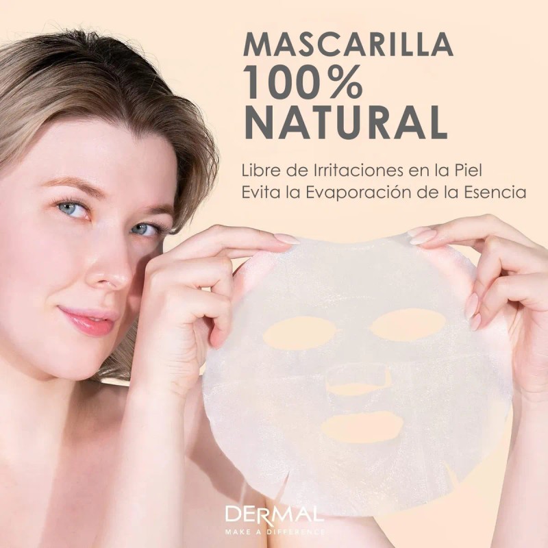 Dermal, Mascarillas Colágeno X12, Hidratantes Y Reafirmantes