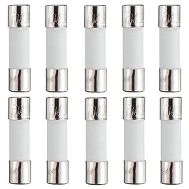 HUAREW F1AL250V 10 Pcs 5 x 20 mm 0.2x0.78 inch Fast Blow Ceramic Tube Fuses 1A 250V