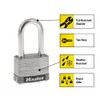 Master Lock 1SSQLF Stainless Steel Outdoor Padlock with Key, 4