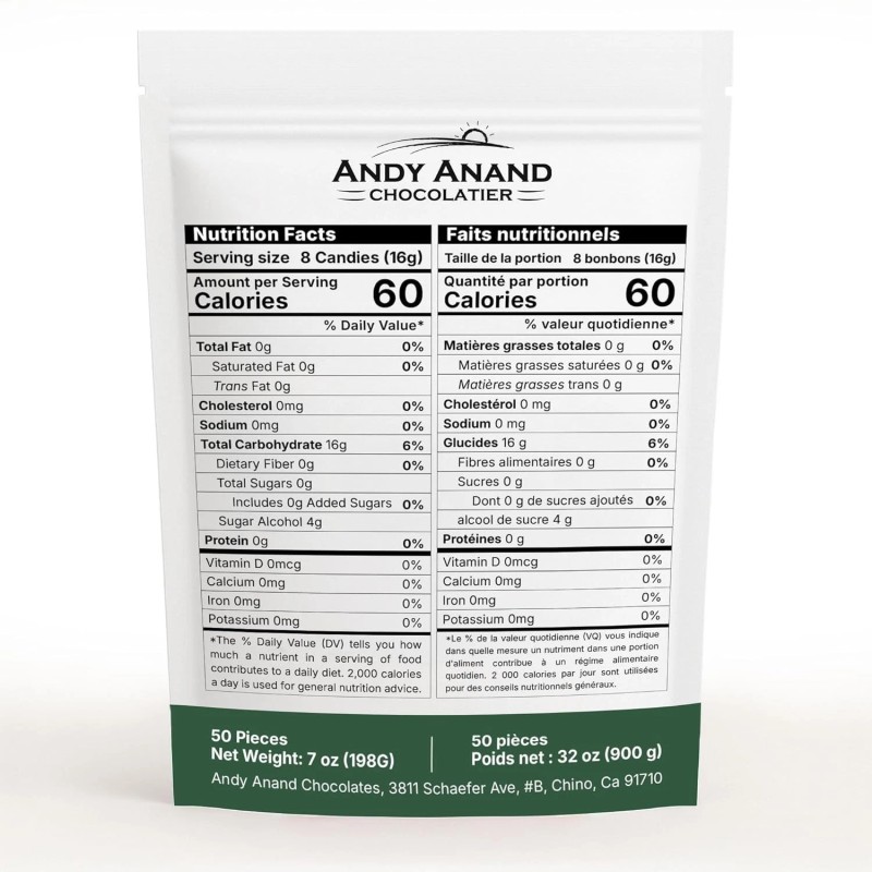 Andy Anand Sugar-Free Ginger Turmeric Candy – Keto Vegan Treat,