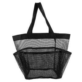 KICHOUSE Storage Bag Travel Handbag Large Clear Tote Bag Clear Toiletry Bag Reusable Cosmetics Bag Travel Toiletry Bag Portable Shower Mesh Handbag Large Tote Bag Tote Bag Large Black Nylon