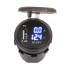 2.4A 3 in 1 Multifunction Digital LED IP66 Car USB