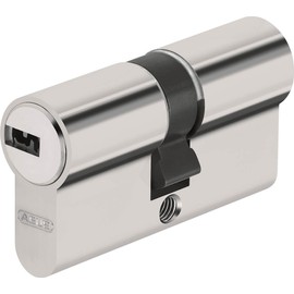 Abus Door Cylinder/Lock with Key, silver, 33459