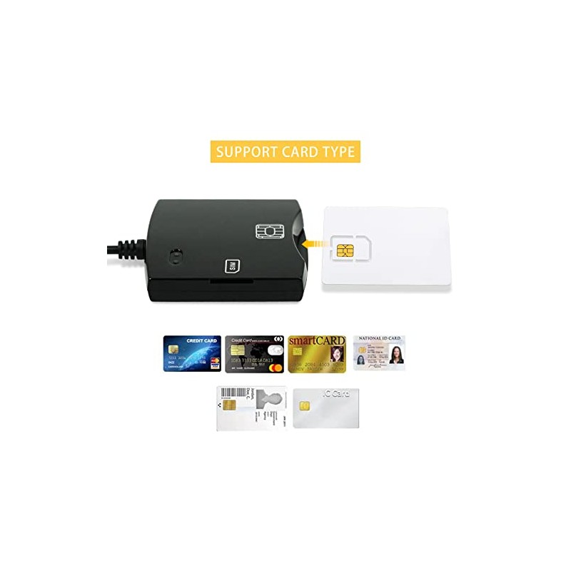 Lector de tarjetas SIM inteligente: EMV Reader Writer Programmer DOD