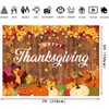 Happy Thanksgiving Banner Backdrop 7x5FT Autumn Maple Leaf Pumpkin Turkey