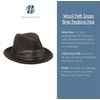STACY ADAMS Men's Crushable Wool Felt Snap Brim Fedora Hat
