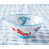 Minoru Ceramic Kids Bowl Dinosaur White 4965583706199