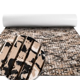 FOCEAN Boat Flooring EVA Foam Boat Decking Marine Flooring Camo Self-Adhesive Marine Mats for Boats Yacht Kayak RV 94.5"x47.2", Desert Camo