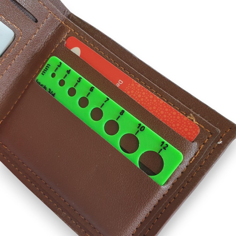 Bolt Diameter measuring tool handy credit card size