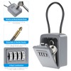Brifit Key Cabinet with Number Code, Key Safe with Shackle,
