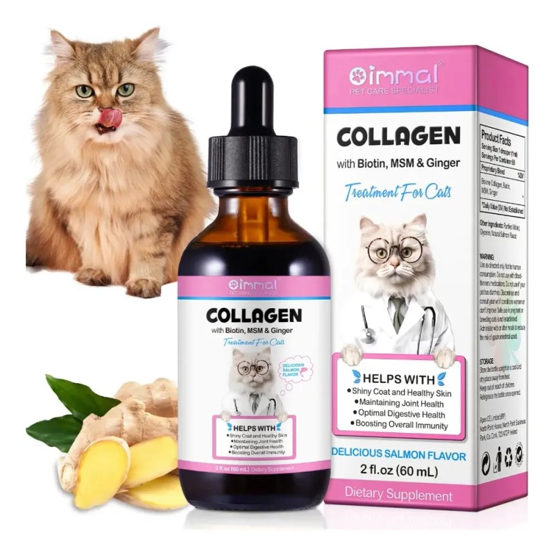 Colágeno Para Gato Salud Articular Digestiva Piel, Vitaminas