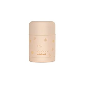 Miniland Food Thermy Vanilla, 600ml Insulated Container, Double Steel Insulation Layer Keeps Food Temperature for Hours