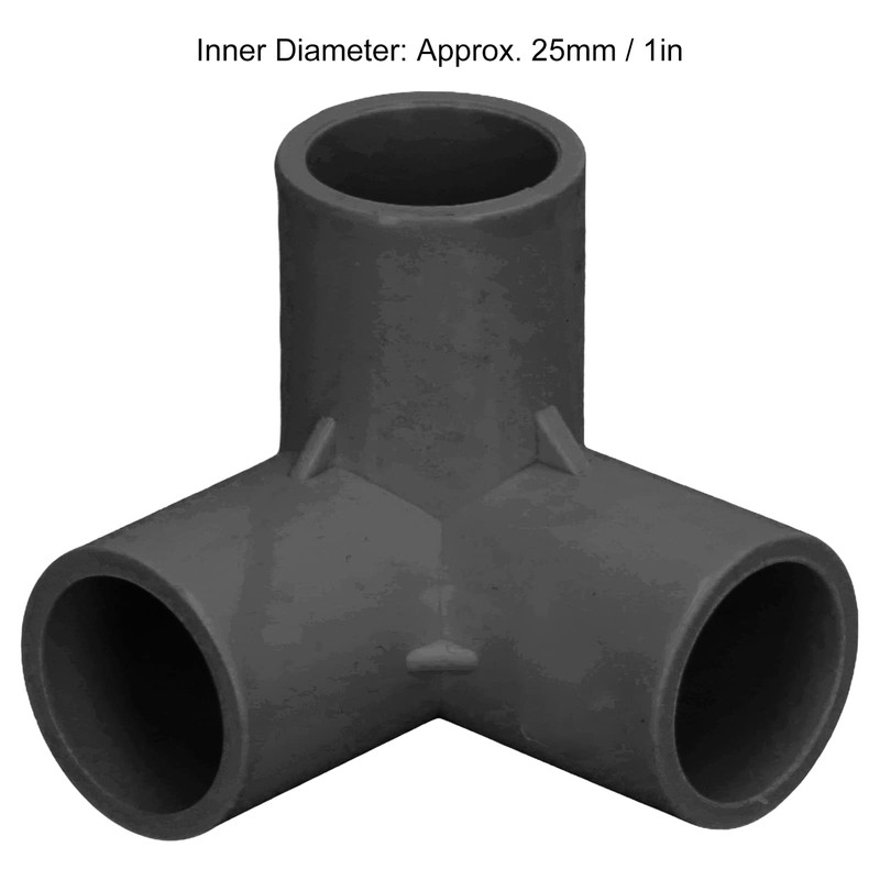 PVC Pipe Connector 3 Way Multifunction Pipe Connector ID25mm Indoor