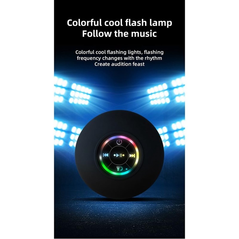 Lrocaoai 1Set Mini Bluetooth Speaker Bathroom Audio Wireless Shower Speakers