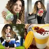 Reusable Yogurt Cups with Lids and Spoons, Perfect for Breakfast