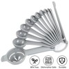 DOTINGHUX Measuring Spoons Set with Egg Separator 12-Piece,Gray