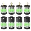 ELEGRP Lighted Straight Blade Electrical Plug and Connector Set, 15