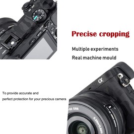 Sony a6300 A6400 + 16-50mm Lens Kits DSLR Camera Sticker Scratch Resistant Camo Black