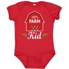 inktastic 100 Percent Farm Kid Baby Bodysuit, Red, 6 Months