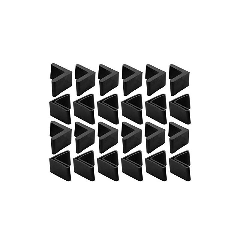Sourcingmap Furniture Angle Iron Foot Pads L Shaped Rubber Leg