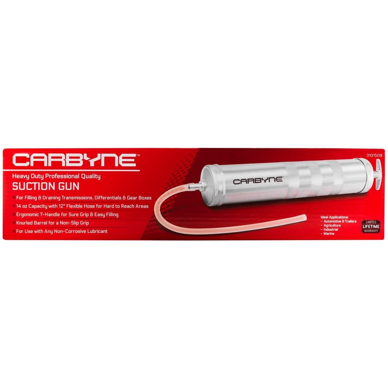 Carbyne Suction Gun, 14 oz Capacity, 12 in. Flexible Hose,