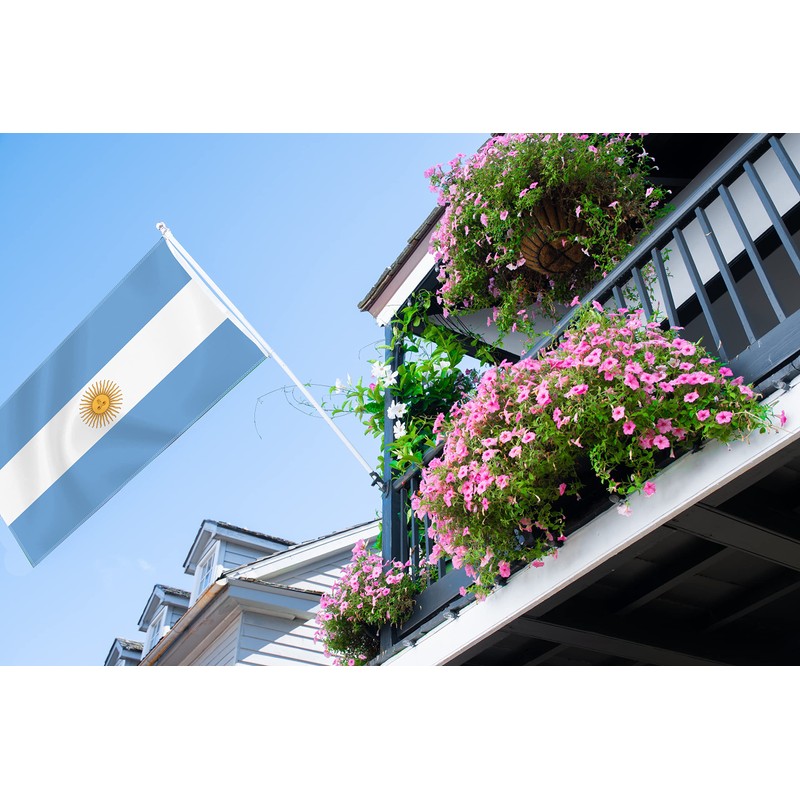 3×5 FT Argentina Flag, Large 75D Argentinian National Outdoor Banner,Decor