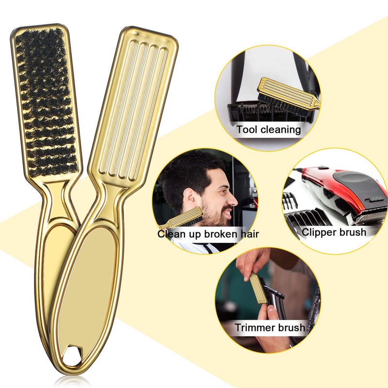 2 Cepillo de Limpieza para Cuchillas de Peluquero Cepillo para