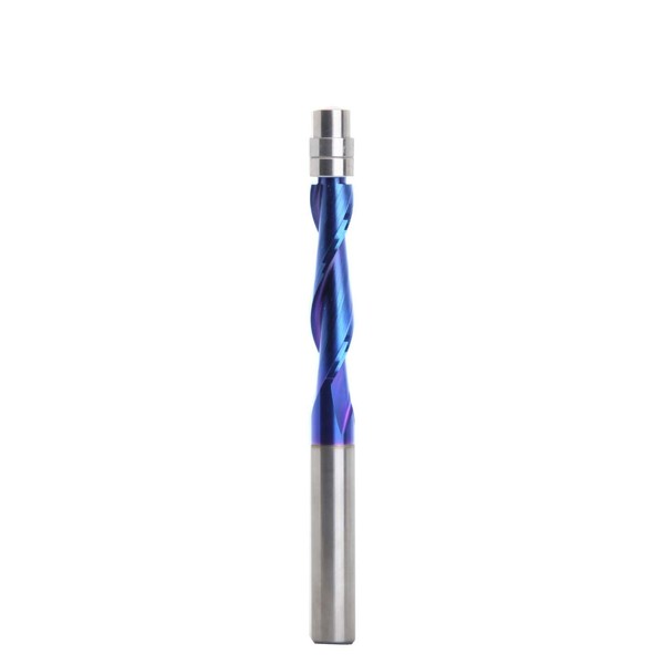 MCOLLNAS Spiral Flush Trim Router Bits 1/4 Inch Shank,Carbide CNC