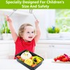 15Pcs Kids Silverware Set,Fork Spoon and Cutter Set,Toddler Utensils Set,410