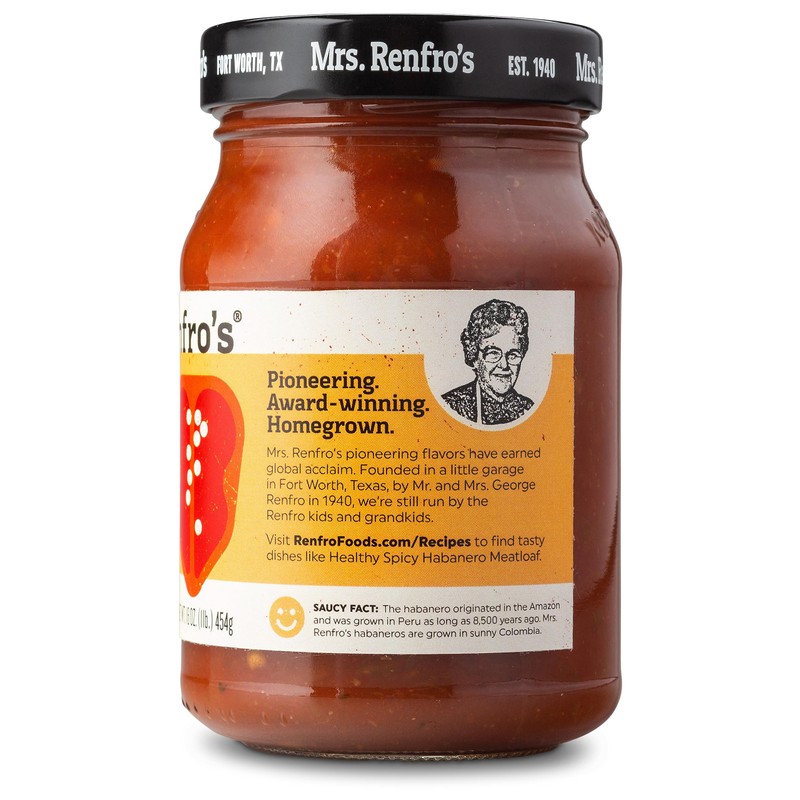 Mrs. Renfro's Habanero Salsa | Gluten Free, No Added Sugar,