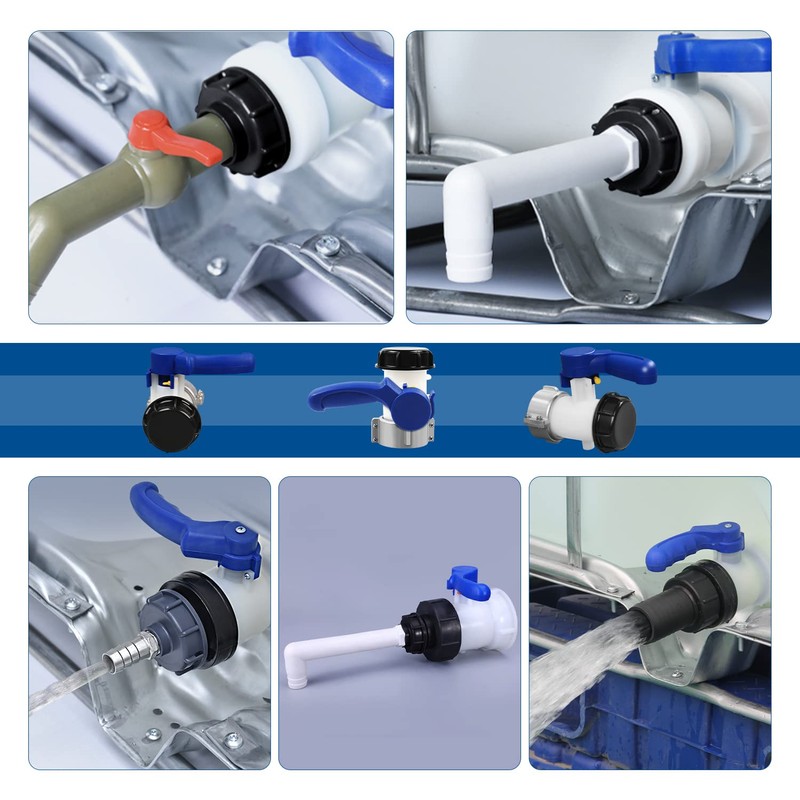 MaxAwe 62 mm IBC Ball Valve, Flap Valve, DN40 IBC