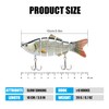 TRUSCEND Señuelos Articulados para Pesca Pez Nadador Swimbait Cebo con