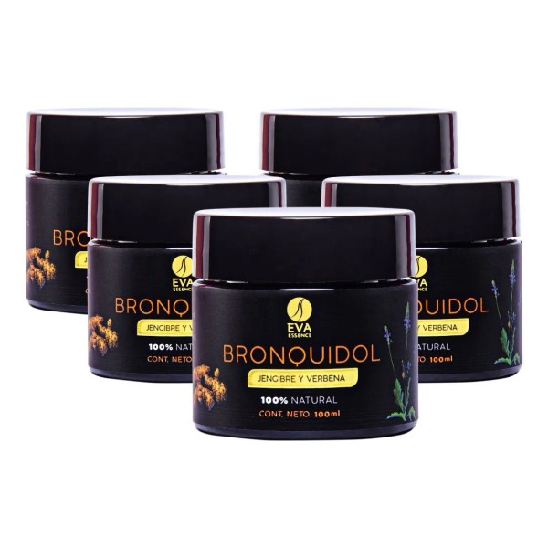 Kit 5 Pomadas Eva Essence Bronquidol 100ml Dolor Muscular