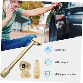 VICASKY 1Set Air Chuck Kit with Npt Male Fitting Durable Brass Tire Valve Nozzles Quick Connect Air Compressor Accessories for Efficient Tire Inflation and Repair