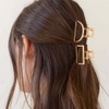 Reaky Metall-Haarklammern, goldene Haarklammern, Mini-Haarspange, Haarschmuck für Damen (Gold)