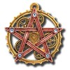 Anne Stokes Penta Meridia Steampunk Pentagram Cogs Pendant Necklace
