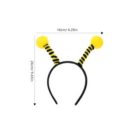 NUOBESTY 8pcs Bee Tentacle Headbands Bee Antenna Headband Set Honey Bee Costumes Headwear Headpiece Props for Cosplay Dress Party