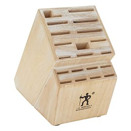 HENCKELS 19-Slot Knife Storage Block - Distressed White
