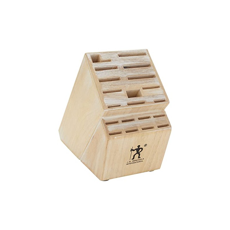 HENCKELS 19-Slot Knife Storage Block - Distressed White