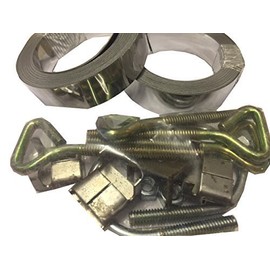 Easy Up Chimney Mount Repair Kit - 36' Stainless Steel Straps & Hardware Only